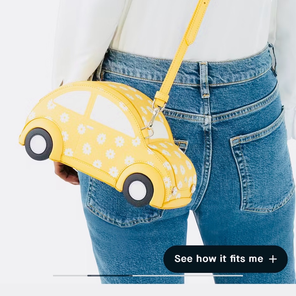 Kate Spade Yellow Car-Shaped Crossbody Bag - Picture 7 of 9